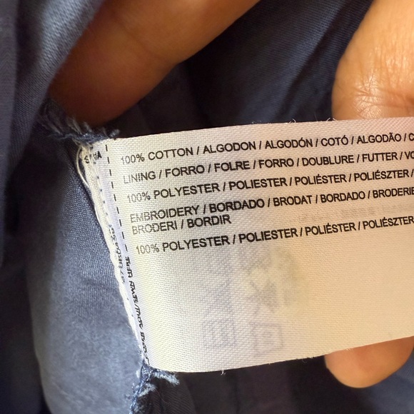 MNG Cotton Long Sleeve Eyelet Dress - Picture 6 of 6